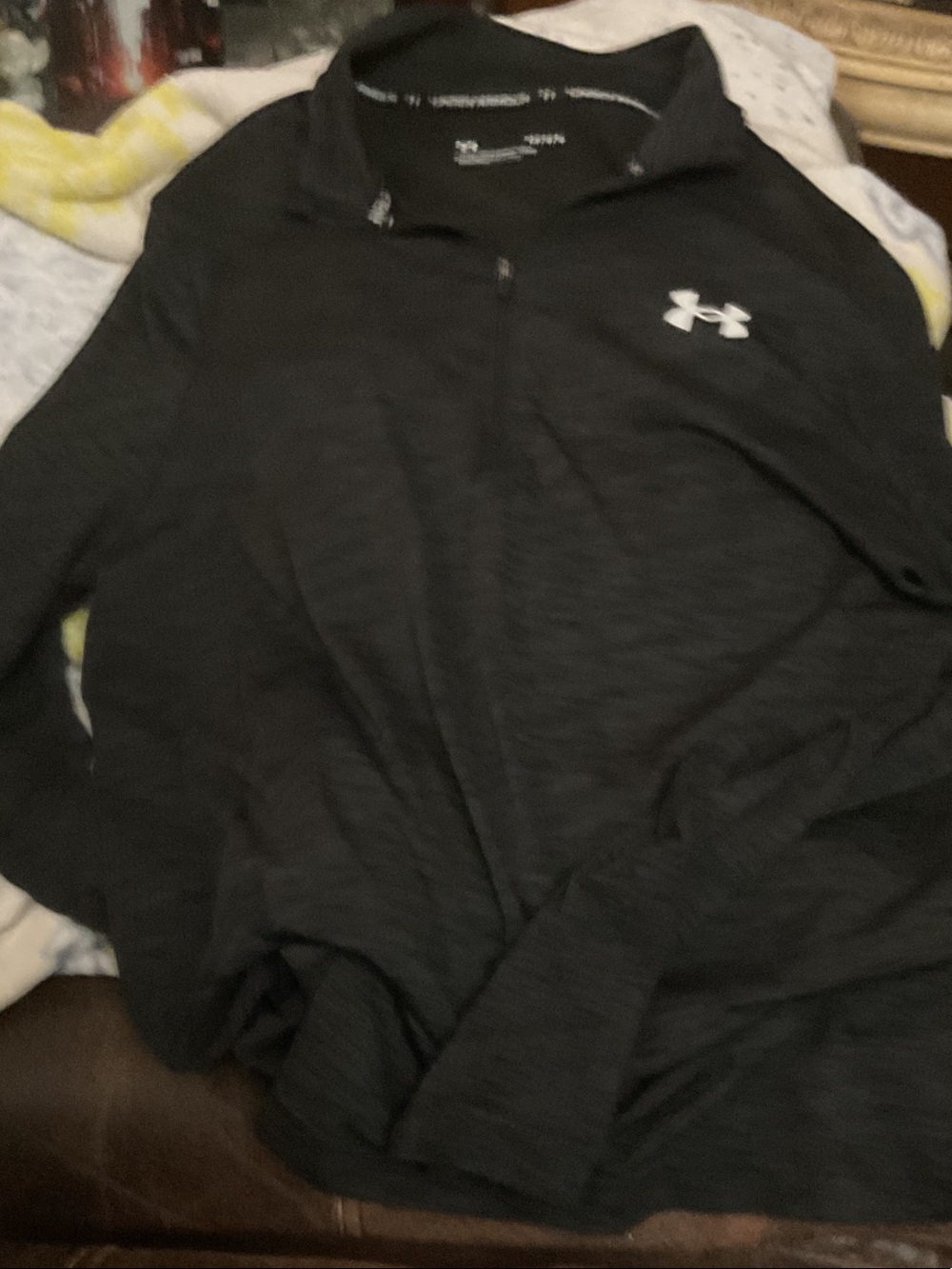 Under Armour Men’s Black Half-Zip Performance Pullover